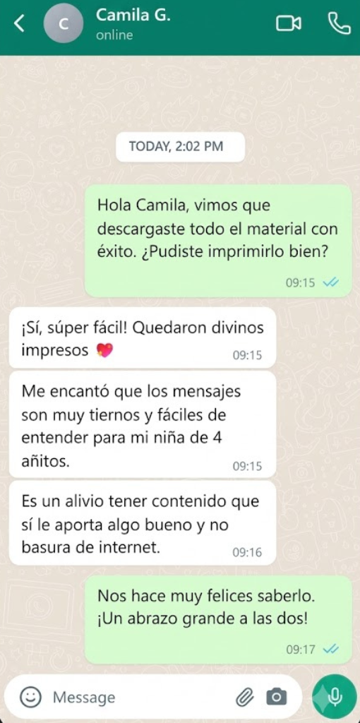 Testimonio de WhatsApp 2